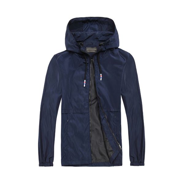 

2021 the new spring and autumn new men's with hood of large dimensions multicolored jacket casual fashion fine male 59lb, Black;brown