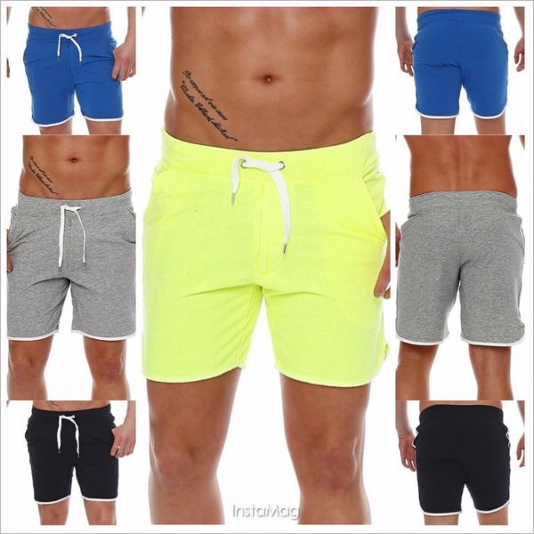 

men's shorts in 2019 summer beach fashion splicing pants, White;black