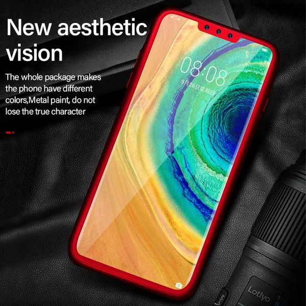 

роскошный 360 full cover матовый жесткий пк телефон чехол для huawei mate 30 20 10 9 p40 p30 p20 lite pro честь bbycyx bwkf