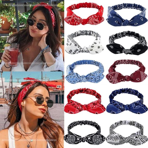 

vintage bohemia bands for girls women hair accessories soft elastic headband retro hoop cross turban bandanas headwear