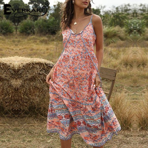 

цветочные принты длинные платье женщины бохо летние vestidos дамы винтаж макси складские платья свободные случайные женские 2020 весна новый, Black;gray