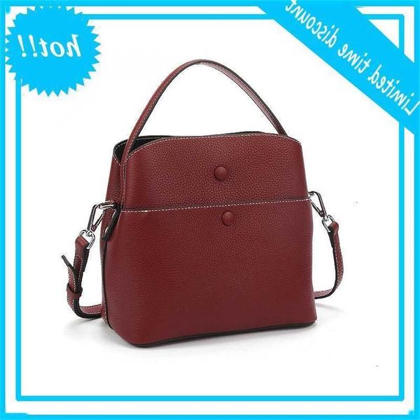 

genuine leather handbag women bucket bags female shoulder large capacity woman crossbody bag