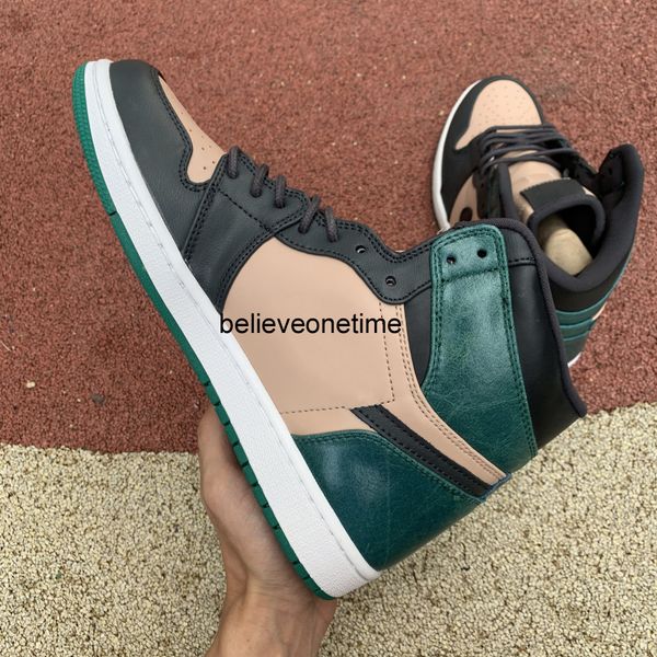 

1 jumpman i og bio beige anthracite mystic green ah7389-203 university toe bred men basketball shoes sneakers size 5.5-12, Black