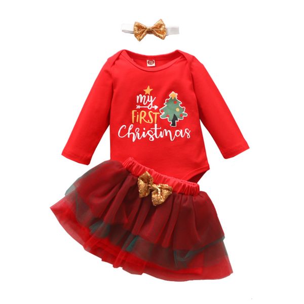 

christmas baby girls birthday dress for 1 years little kids newborn girls xmas santa claus cartoon infant long sleeve dresses, White