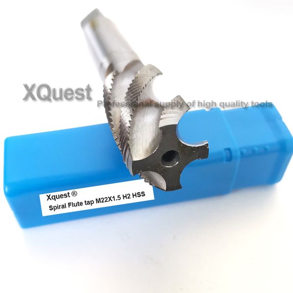 

xquest hss machine spiral flute tap m22 m22x2.5 right hand fine thread screw fluted taps m22x2 m22x1.5 m22x1 cutting tools