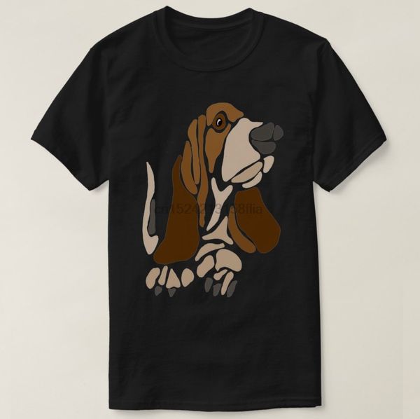 

отпечатано мужчины тенниска хлопка с коротким рукавом смешные уникальные бассет собак art t-shirt женщины тенниска спорта толстовка с капюшо
