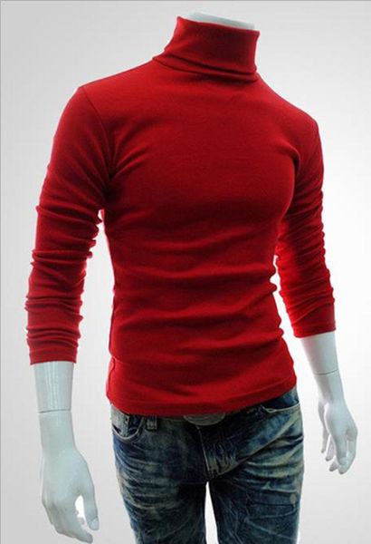 

men's sweaters 2021 autumn solid slim sweater men turtleneck casual soft minimalist style knitted pullovers, White;black