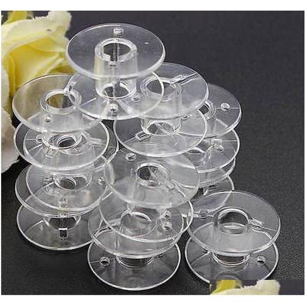 

50pcs clear bobbins sewing machine plastic spool brother janome singer for sewing machine qyldnv ppshop01