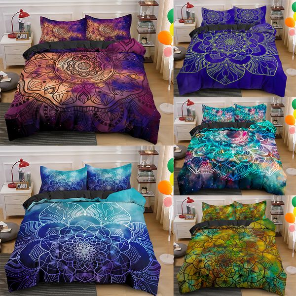 

psychedelic boho роскошный комплект постельных принадлежностей 2 / 3шт с наволочки король пододеяльник королева утешитель перекрытия комплек