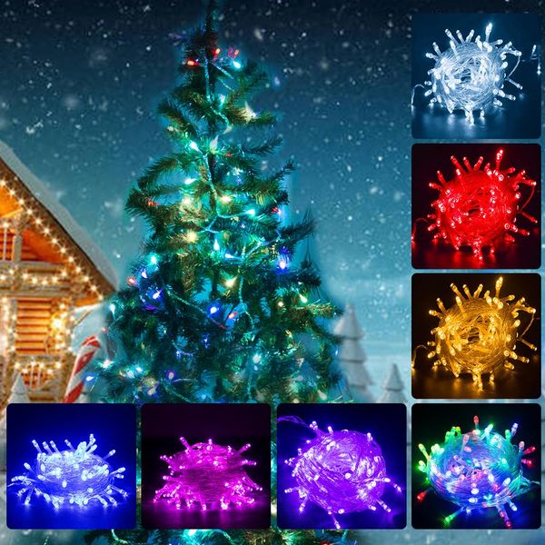 

10 м 20 м 30 м 50 м 100 м светодиодная струна fairy lights holiday свадьба рождественское украшение водонепроницаемая светодиодная гирлянда