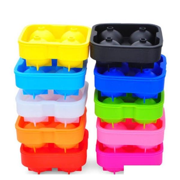 

ice balls maker utensils gadgets mold 4 cell whiskey cocktail premium round spheres bar kitchen part jllean bdesybag
