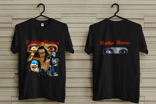 

rare marylin manson shirt 90s vtg reprint tour t-shirt usa size s-2xl sport hooded sweatshirt hoodie