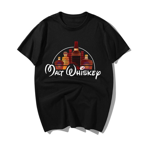 

смешные виски black мультфильм повседневный летняя мода с коротким рукавом футболки harajuku streetwear спорт толстовка с капюшоном толстовк