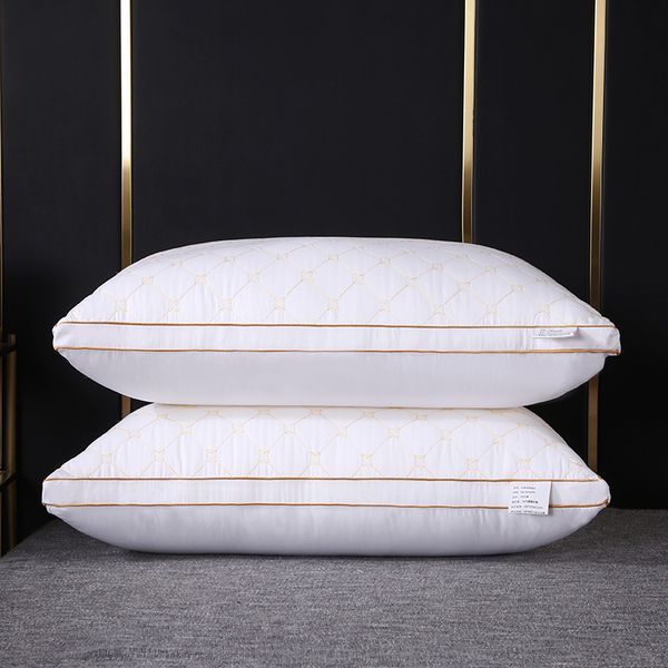 

pillow 2021 white sleeping 48*74cm blue grey grid plaid pillows polyester head leg back support cushion for el home textile