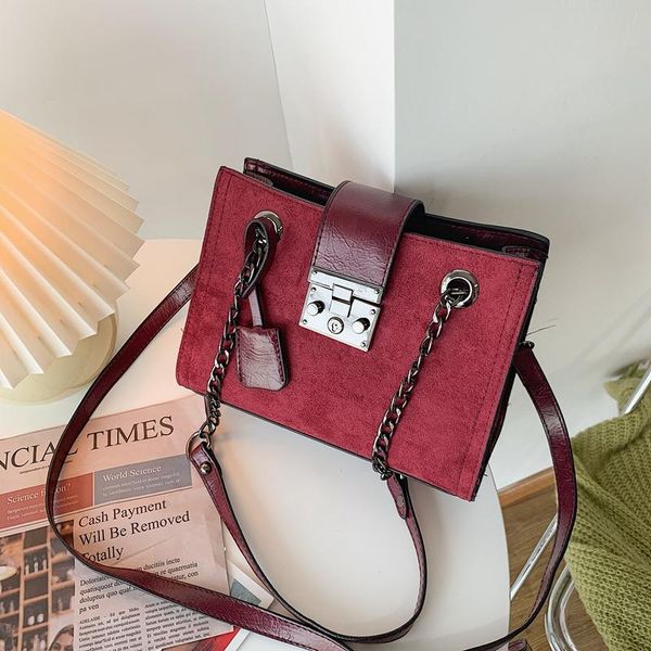 

scrub leather crossbody bags for women 2021 small luxury quality shoulder simple bag female travel chain handbags and purses