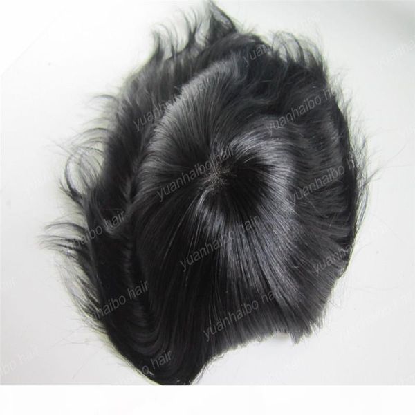 

selling 1b black color indan straight hair short 6inch toupees for black men ing