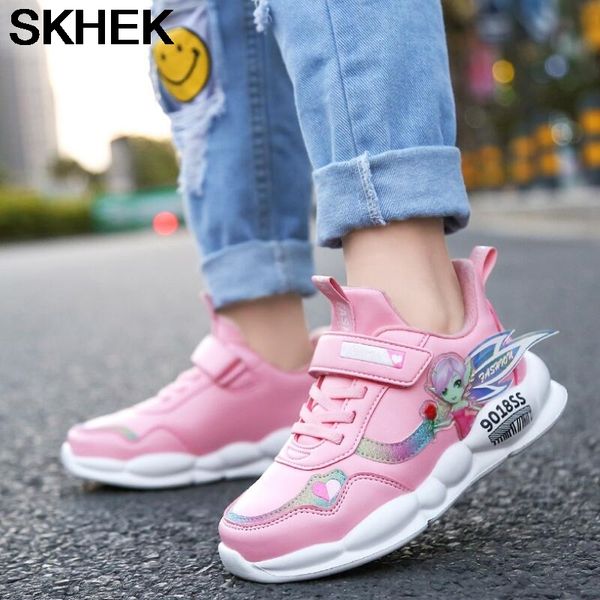 

sneakers fashion skhek winter new kids' velvet warm leather children's shoes student running boys travel girls sports size 29-39, Black