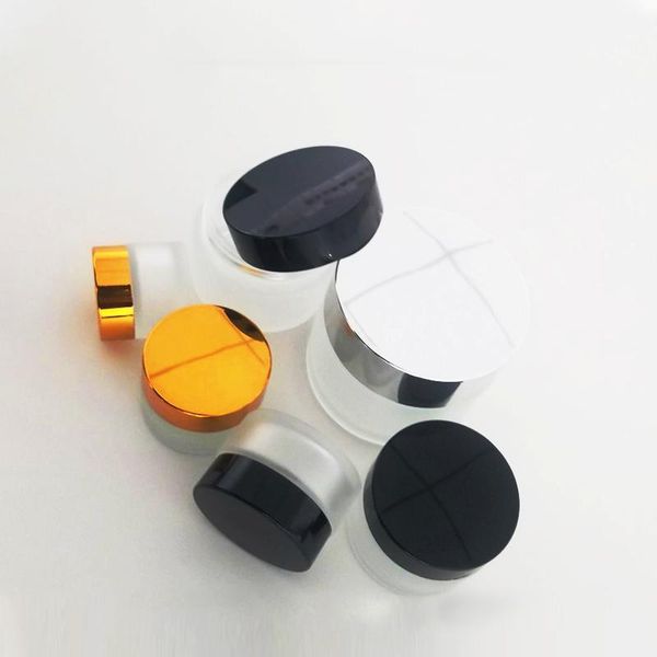 

storage bottles & jars 20pcs 5g 10g 20g 30g 50g frosted glass refillable empty cosmetic jar gel pot eye shadow face cream container1