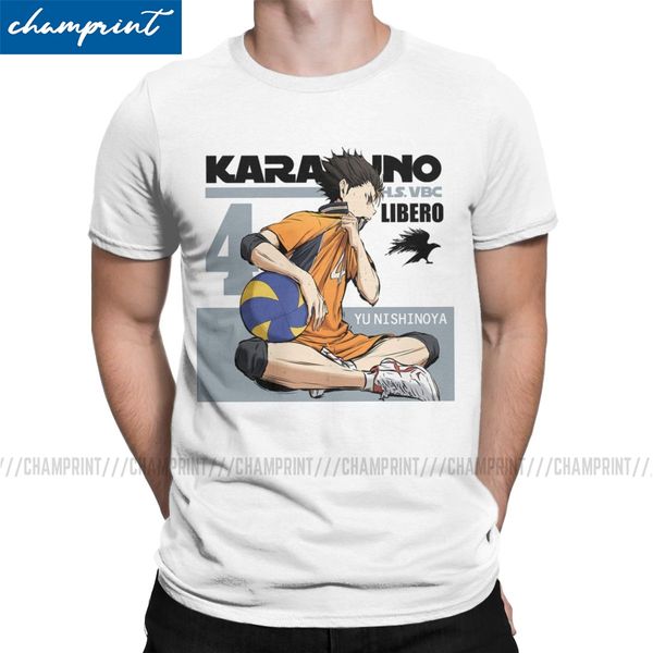 

men haikyuu yu nishinoya novelty short sleeve bokuto volleyball manga o neck clothing classic sport hooded sweatshirt hoodie men t shirt