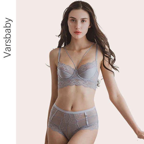 

varsbaby lenceria sensuous women push up bra lace lingerie set high-waist panties for women underwear, Black;white
