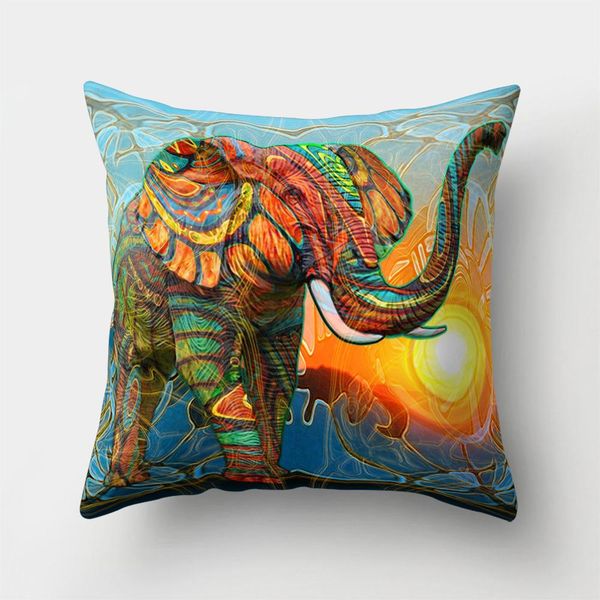 

наволочка слон напечатанная подушка крышки подушки 4545 диван подушки подушки подушки из полиэстера домашнего декора подушки подушки kd 0104