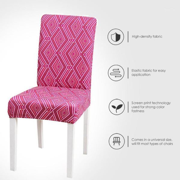 

chair covers cover dining room stretch print elastic armless slipcovers for kitchen wedding banquet el sillas de comedor1