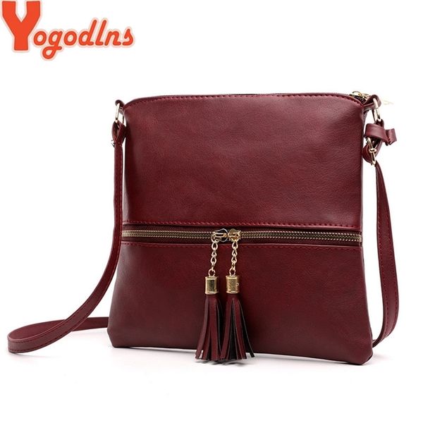 

yogodlns fashion women crossbody bag vintage messenger retro tassels shoulder patchwork 220303