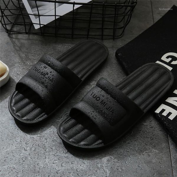 

slippers home couple summer indoor non-slip bathroom outdoor fashion cushioning striped casual men women beach shoes1, Black