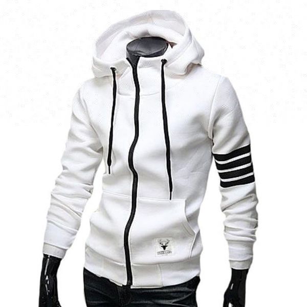 

mens hooded sweater with zipper custom men cardigan hoodie, Black