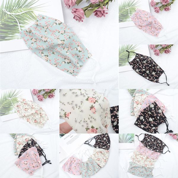 

summer chiffon thin double breathable dustproof sunscreen adjustable washable reusable mask 3 nncm5