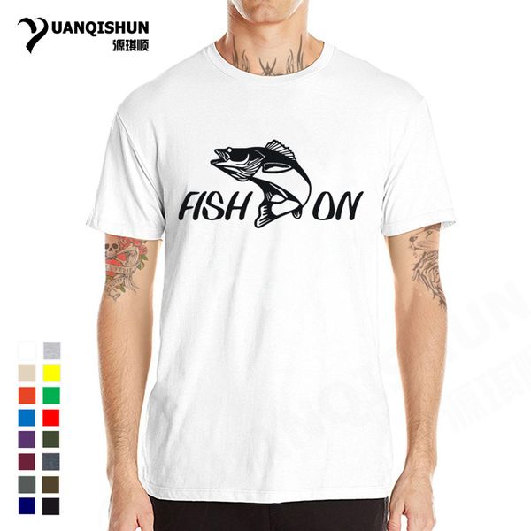 

2018 summer new style fish on funny tee casual punk cool fishings short sleeve streetwear tees hooded sweatshirt hoodie men t shirt