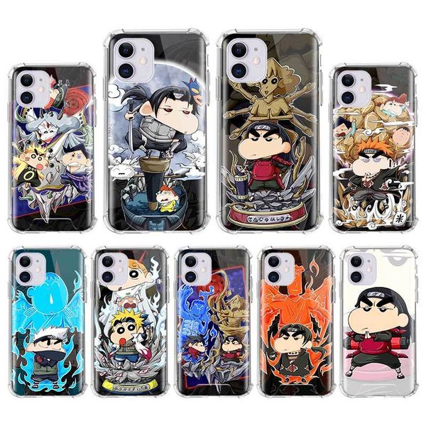 

case for iphone 12 mini 11 pro max x xs xr 7 8 6 6s plus se 2020 airbag anti fall cover mobile caso crayon shin chan cos naruto