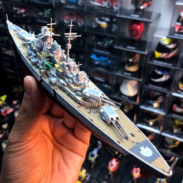 

germany 1/1000 new special price die-casting metal battleship warship military static finished ship model toys for children