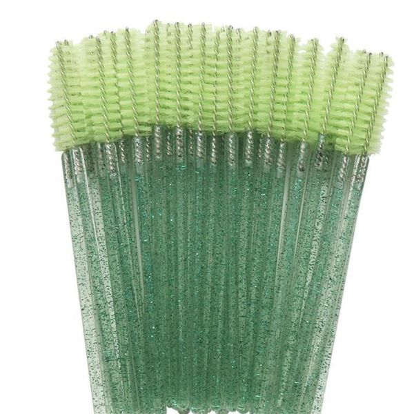 

100pc disposable make up brushes cosmetic eyelashes crystal eyelash brushes diamond applicator eyelash mascara wands bru bbyooc