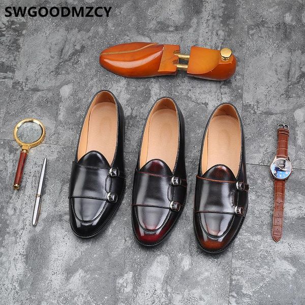 

двойной монах ремень обувь кожаная обувь мужчины формальная мужчины zapatos de hombre italiano sapato oxford erkek ayakkabi мужчина для, Black