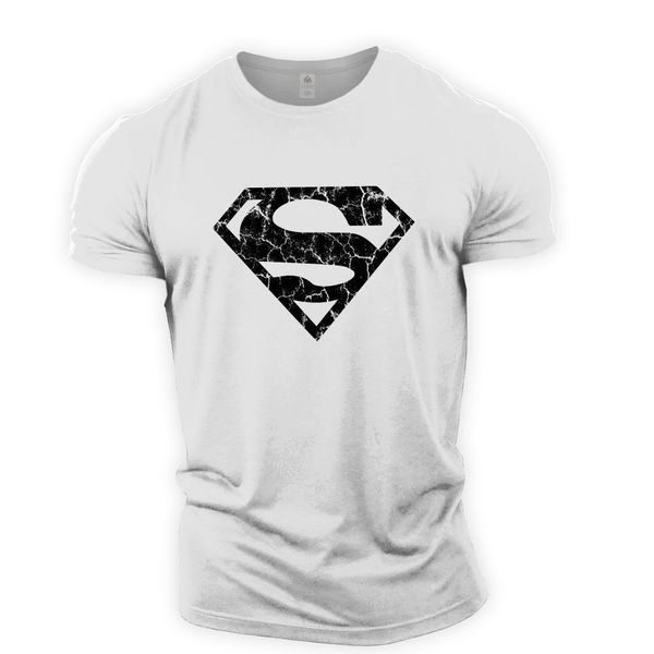 

sport superman cracked t-shirt | bodybuilding gym clothing vest stringer gymtier casual pride t shirt men fashion tshirt