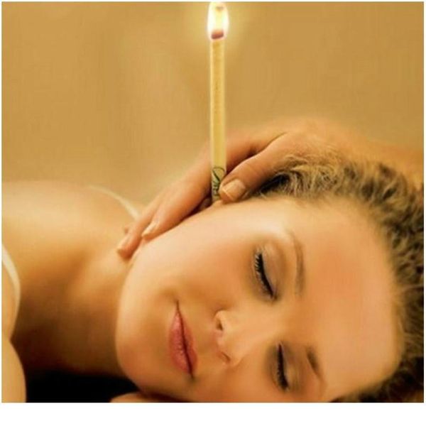 

50pcs/set healthy care ear candle ear treatment ear wax removal cleaner coning treatment indiana therapy fragrance jllykn