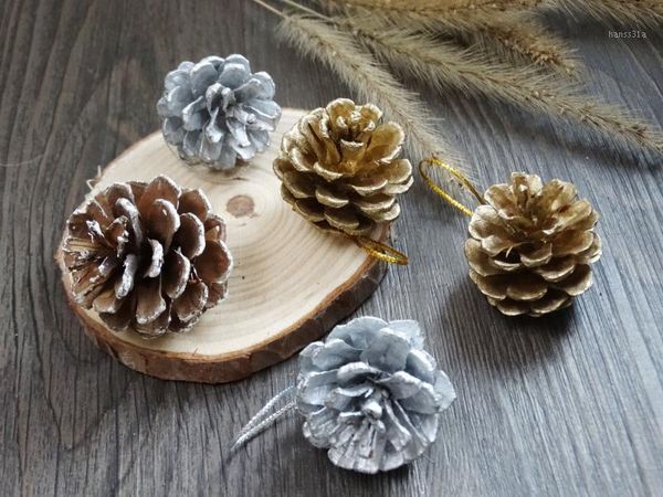 

9pcs christmas decoration pine cones new year holiday party decoration supply christmas tree ornament home decor1