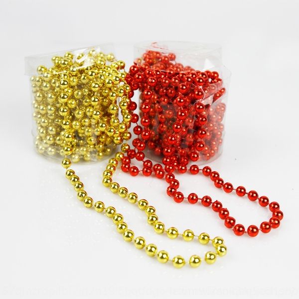 

swvhm christmas tree decorations 5mm round golden silver connecting positioning chain beads plastic performance decorative beaded beaded bea