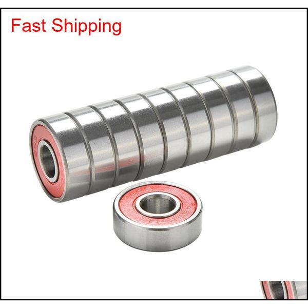 

10pcs red bearings for abec 9 stainless steel high performance roller skate scooter skateboard wheel bearings wholesale wj2tv