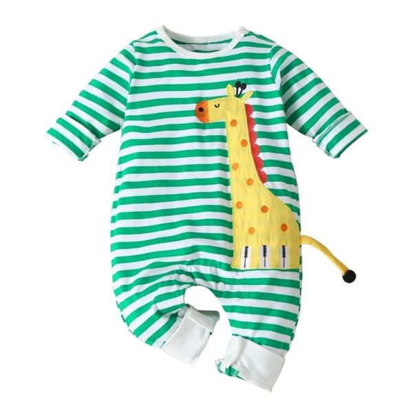 

newborn clothing cartoon baby rompers infant baby clothes long sleeve newborn jumpsuits baby girl romper 201127, Blue