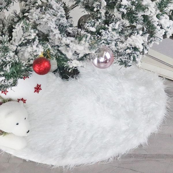 

christmas decorations tree holiday supplies pure white plush skirt skirt1