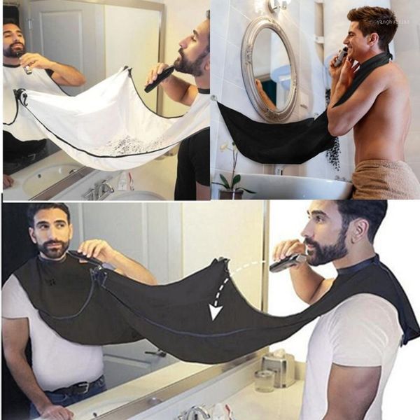 

aprons beard apron care clean gather cloth bib facial hair dye trimmings shaving catcher cape with two suction cups1