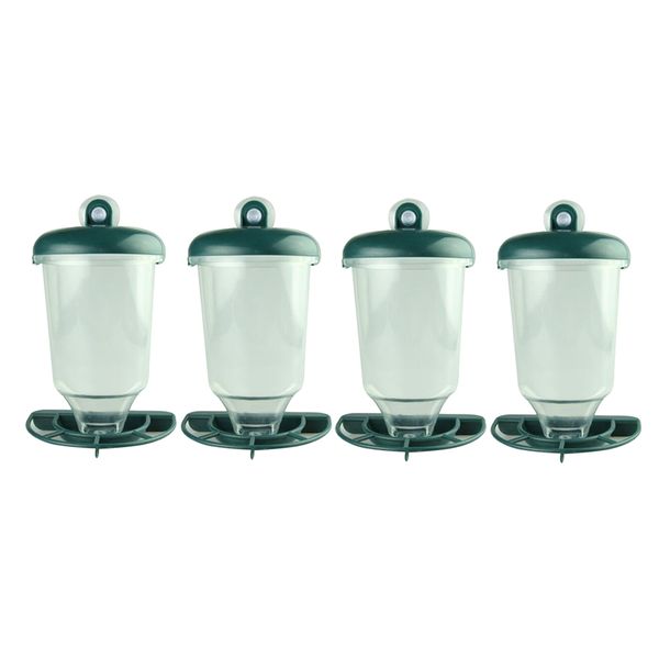 

4x открытого стекло смотрового окно bird feeder автоматических всасывания до