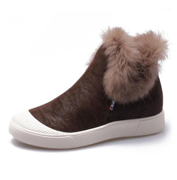 

boots women winter snow 2021 fashion style high-shoes casual woman waterproof warm female botas1, Black