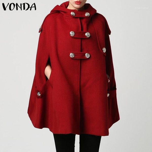 

autumn winter jackets women casual hooded coats 2020 ladies office capes overcoats 2020 female outerwear plus size1, Black;brown