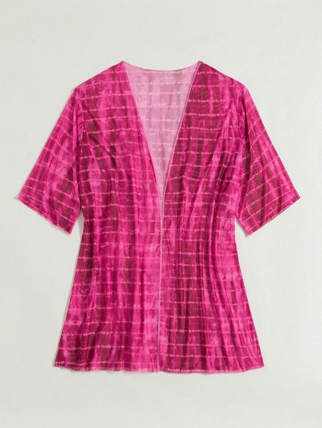 

tie dye kimono 05lb#, White;black