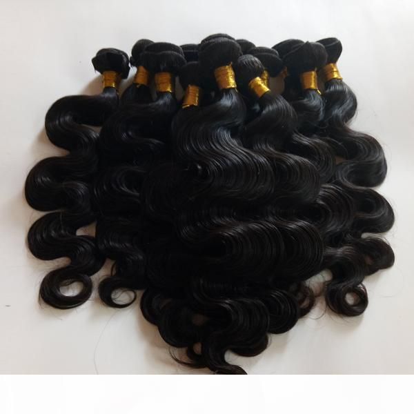 

full cuticle aligned brazilian virgin human hair weft body wave unprocessed european indian remy hair extensions no tangle and no shedding, Black
