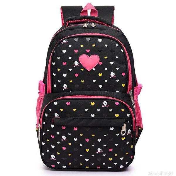 мода сердца печати детей рюкзак для подростка девочек нейлоновые водонепроницаемые школьные сумки малыш легкие рюкзаки мочила