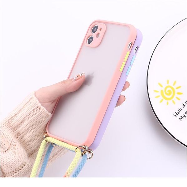 

camera protection phone case crossbody necklace cord lanyards rope for iphone 6 7 8 plus x xr xs 11 pr jllfmt